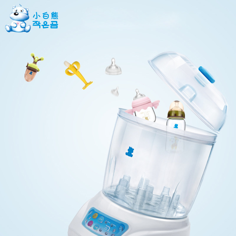 小白熊奶瓶多功能二合一宝宝消毒器 宏胤母婴奶瓶消毒器/消毒锅