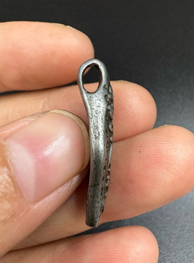 藏传天铁雕刻金刚杵六字真言卡子佛珠手串侧挂项链吊坠挂件复古