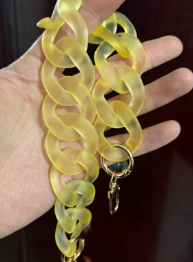 超软糯透明糖果橡皮亚克力包链链条手机链肩带拍立得挂绳包带
