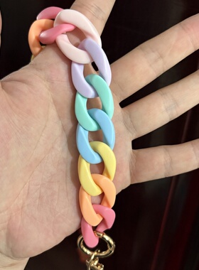 多巴胺糖果色亚克力包链手机链挂绳包包挂饰肩带钥匙扣链条包带