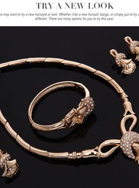 手链套装女士欧美夸张多层几何