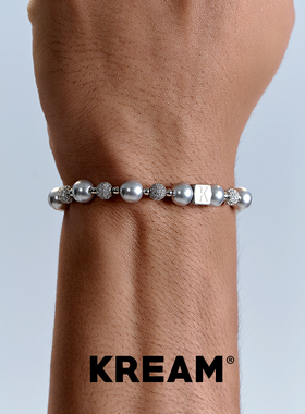 KREAM 灰白贝珠手链男女同款 OT扣 元宝扣
