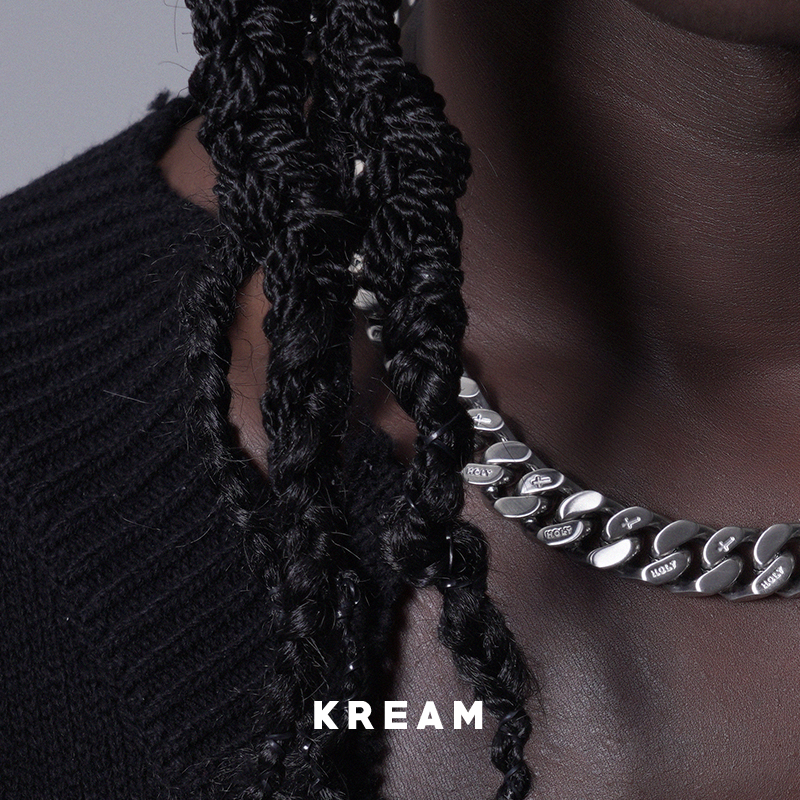 KREAM 原创 双面拉丝古巴项链男嘻哈女短同款 cuban link 锁骨链 - 图2