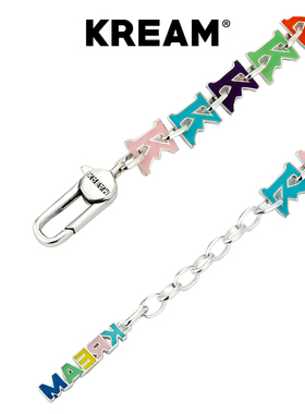 纯银彩色撞色滴油手链项链