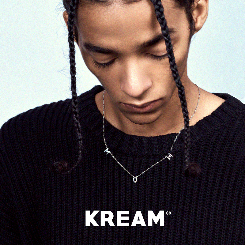 KREAM 18K gold plated镀金MOM字母项链男女同款锁骨链-图1