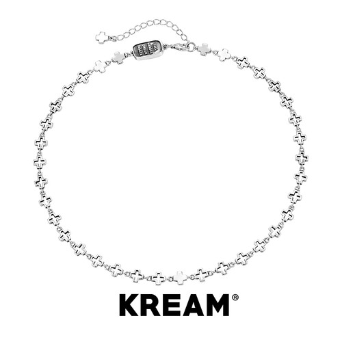 KREAM 925纯银十字项链男女同款欧美潮流锁骨链 - 图3