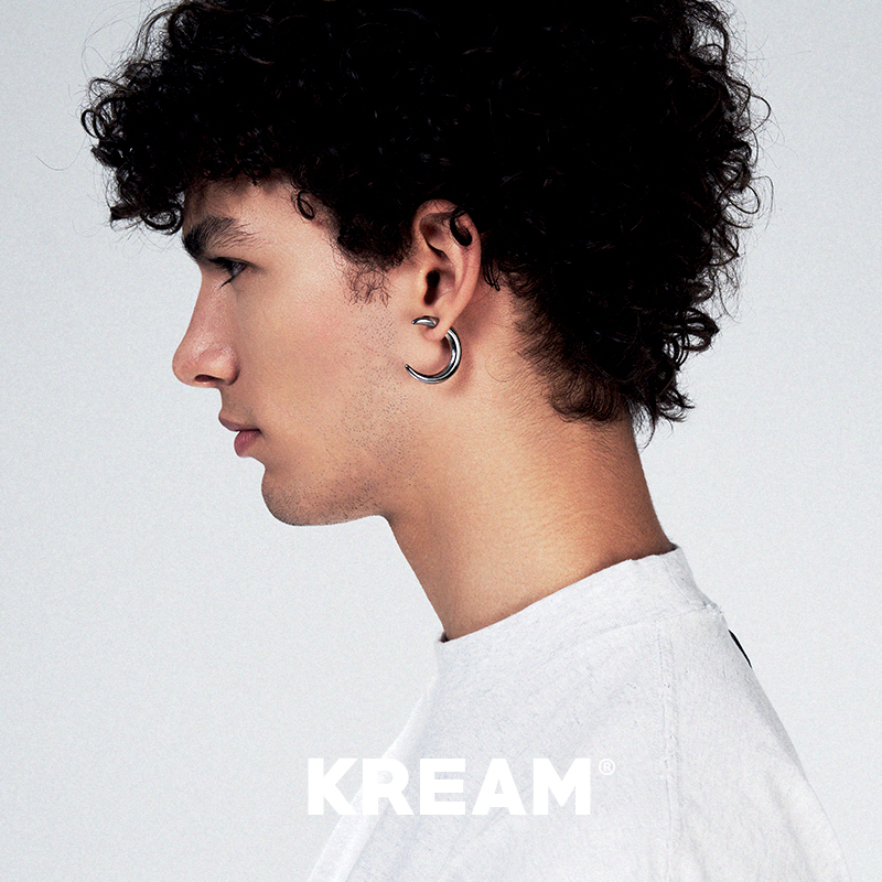 KREAM 月牙耳环男嘻哈女同款欧美简约个性耳钉情侣