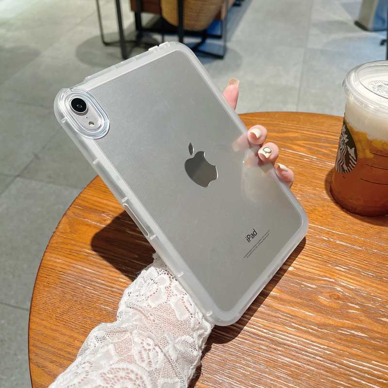 适用ipadmini6保护套air4/5小胖妞ipad10透明硅胶2021ipadpro11寸气囊防摔苹果12.9糖果色10.2保护壳 - 图0