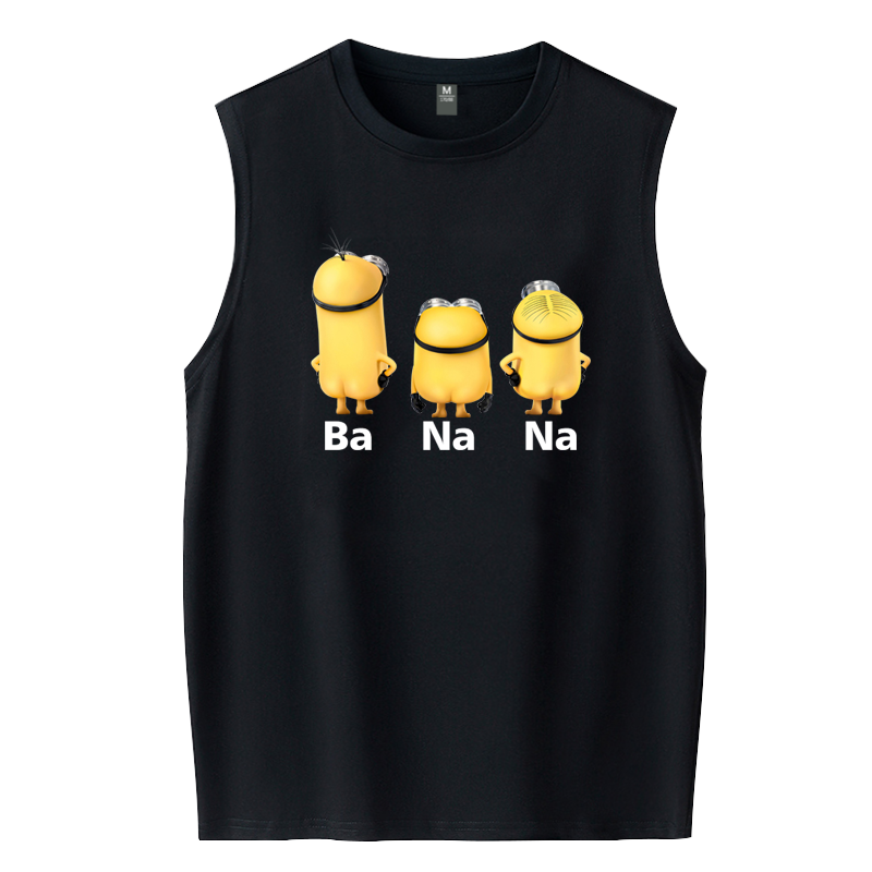 纯棉卡通小黄人可定制印花体恤休闲 兴川T恤