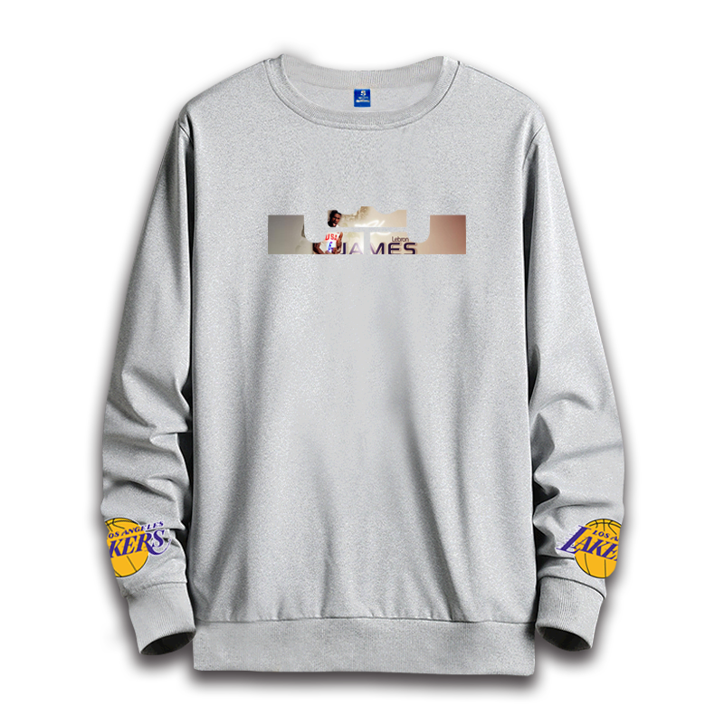 湖人队篮球运动男king james潮卫衣 兴川卫衣
