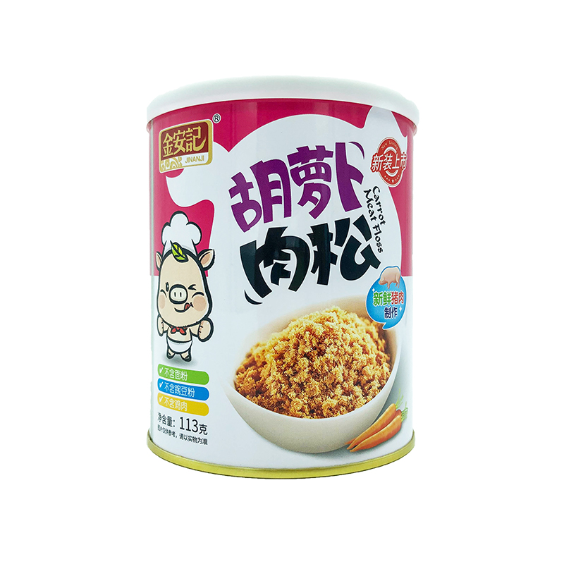 金安记猪肉松拌粥拌饭肉绒辅食面包寿司牛肉松无豌豆粉原味金枪鱼-图0