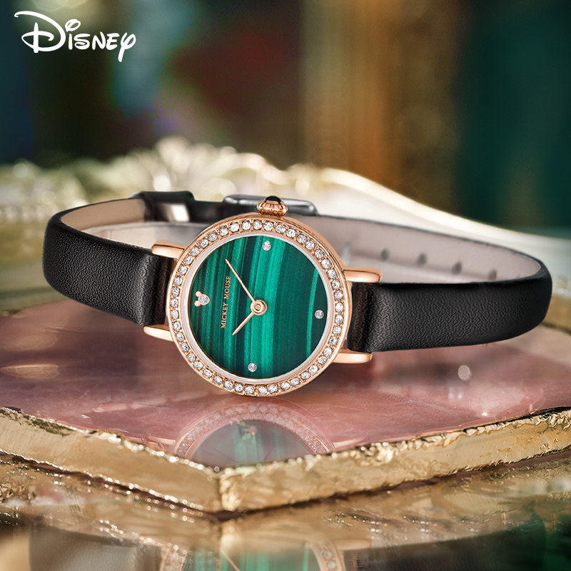 迪士尼ins风简约气质小众轻奢手表 美时嘉织手表国产腕表