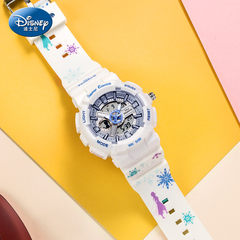 迪士尼儿童女童初中小学生女孩手表 美时嘉织手表国产腕表