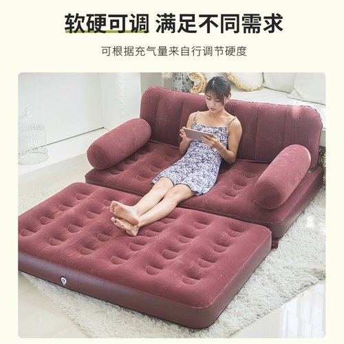 Палатка для двоих, надувной дорожный портативный складной матрас, музыкальный диван для кемпинга для домашнего использования