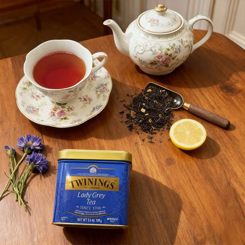 TWININGS川宁英国原装进口仕女伯爵红茶 罐装散茶100g 红茶 - 图2