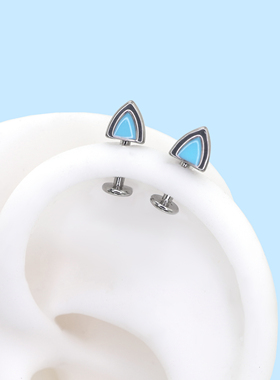 爱宠日记猫猫耳钉可爱耳钉