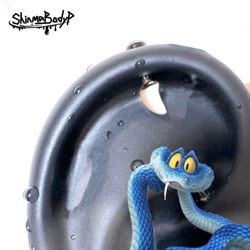 Shinma疯狂动物城【盖瑞毒牙】钛合金平底白色虎牙钉铆钉可爱唇钉 - 图1