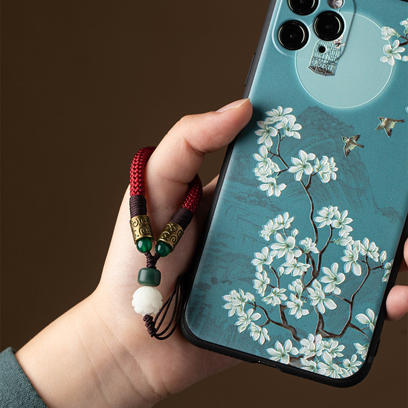 手机挂绳短款挂手腕指环男女结实防摔菩提莲花手机链U盘吊坠防丢,淘宝优惠券,粉丝福利购,淘宝优惠卷