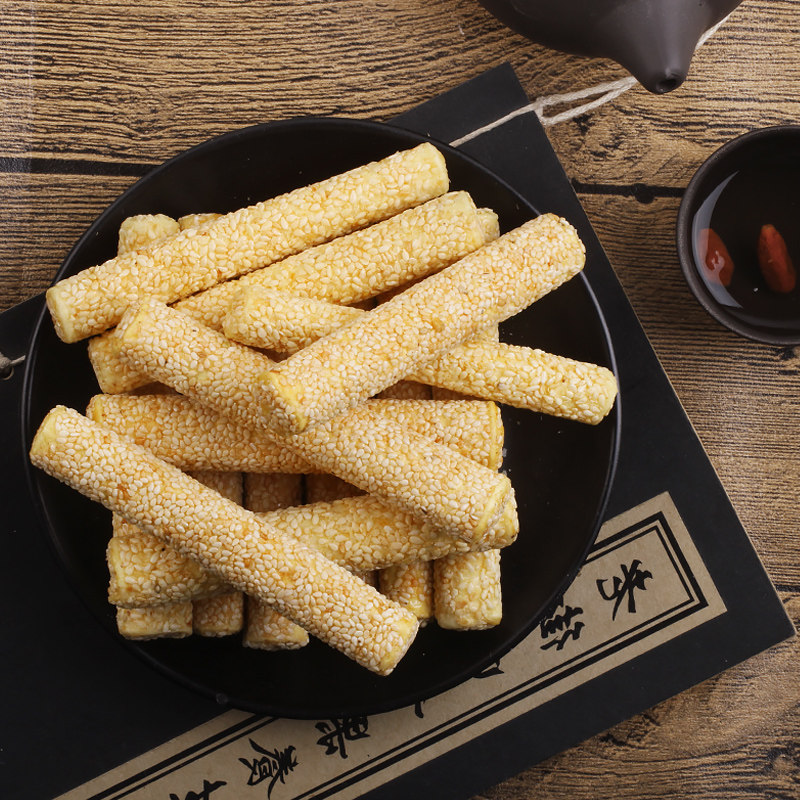 老街口芝麻杆250gx2袋 手工传统芝麻棒棍糖灶零食小吃糕点麦芽糖,淘宝优惠券,粉丝福利购,淘宝优惠卷