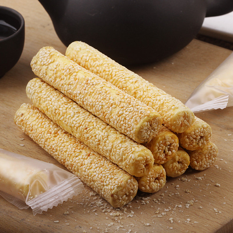 老街口芝麻杆250gx2袋 手工传统芝麻棒棍糖灶零食小吃糕点麦芽糖,淘宝优惠券,粉丝福利购,淘宝优惠卷