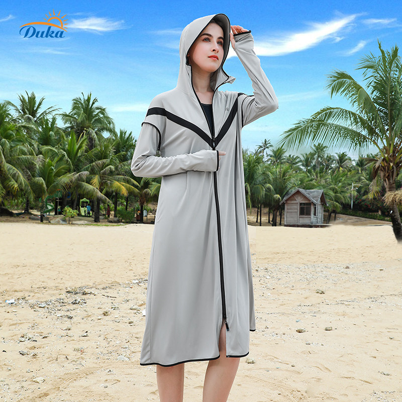 防晒衣长款2020夏户外防紫外线渡卡 渡卡风衣