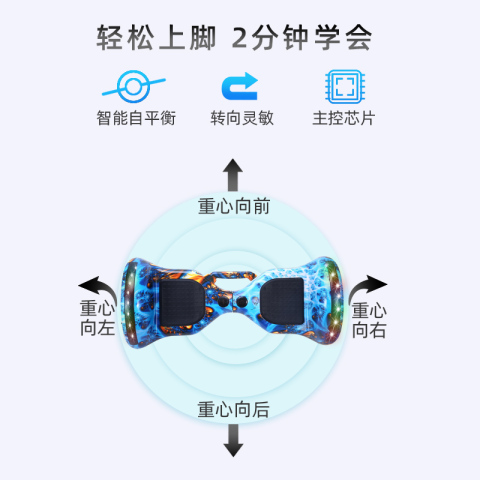 雷龙电动自平衡车成年儿童小孩两轮无杆智能体感车学生双轮平行车