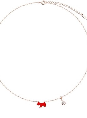 钻石里昂小狗项链AGATHA