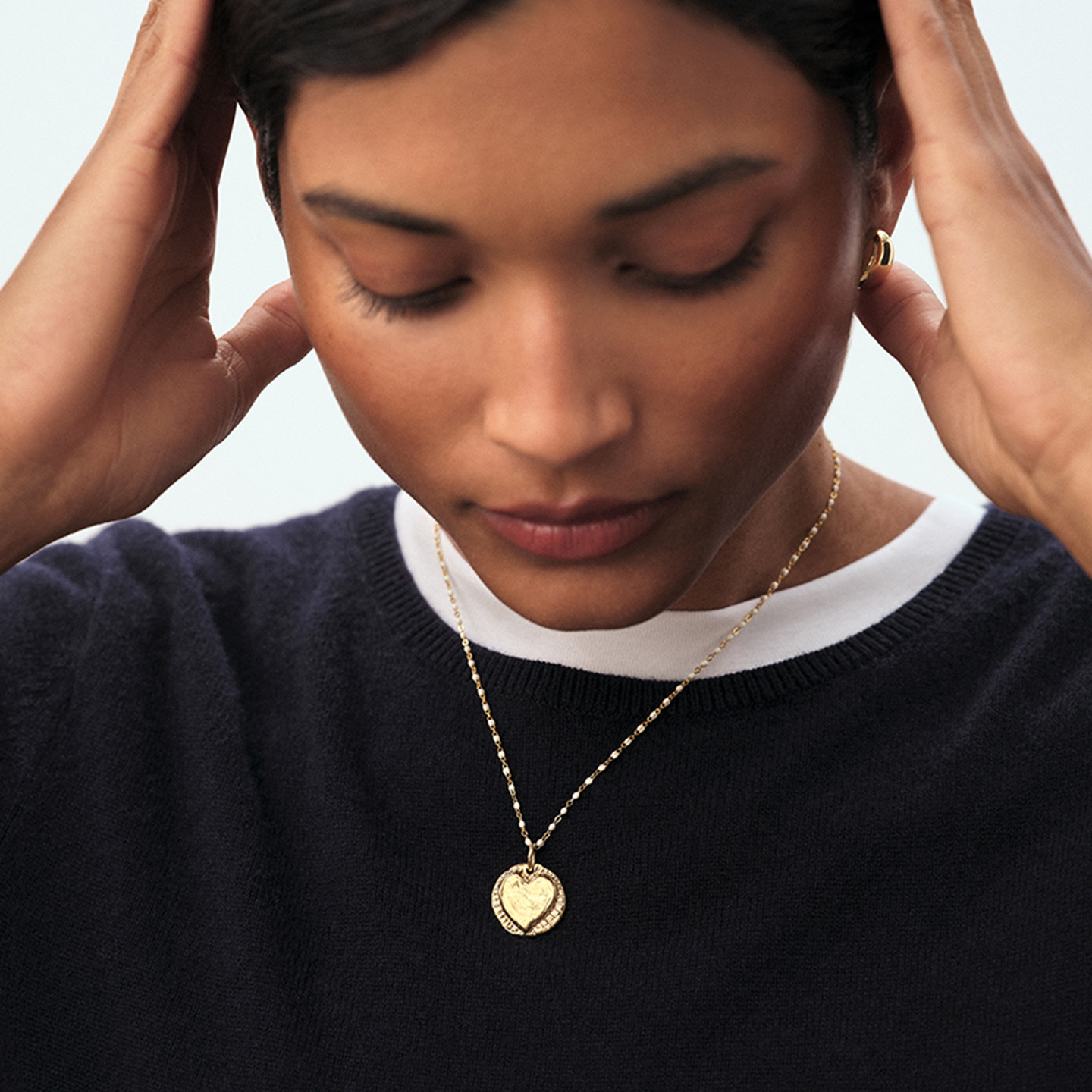 AGATHA/瑷嘉莎个性化定制系列小珠珠法式项链锁骨链轻奢圣诞礼物