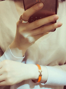 欧美时尚个性新款 戒指女钛钢镀18K玫瑰金 字母指环潮流网红饰品