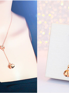 机器猫项链 多拉A梦项链 玫瑰金项链  白贝 贝壳18k玫瑰金项链
