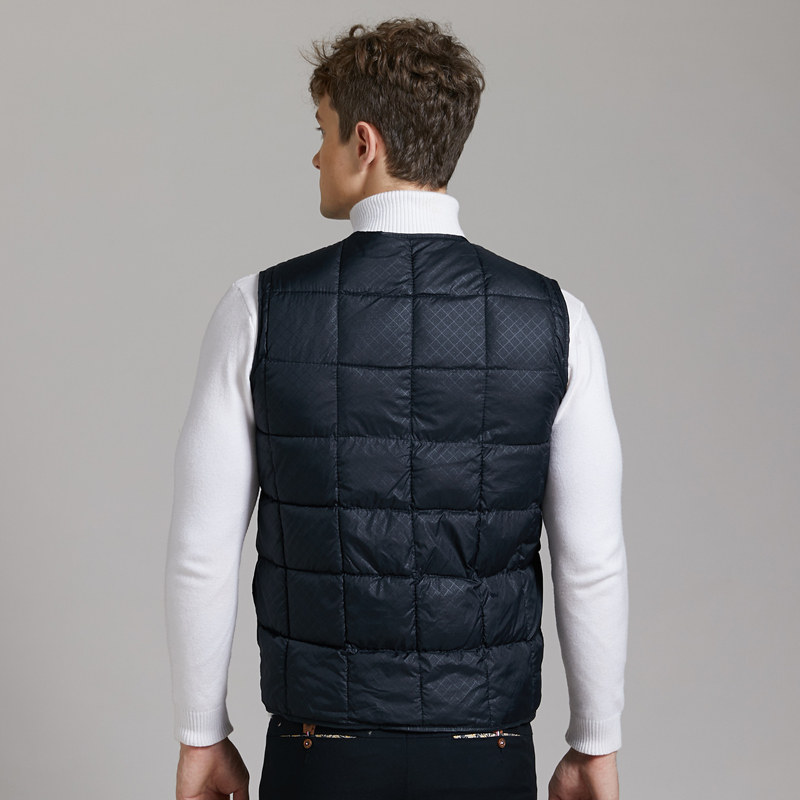 轻薄羽绒中老年男士加绒加厚棉马甲 亚岱尔服饰背心/马甲