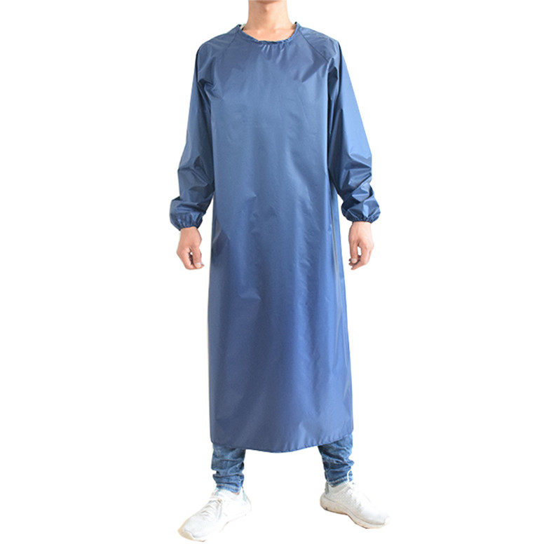 防水防油耐酸碱长袖有袖围裙罩衣成人男女工居家反穿衣韩版倒背衣,淘宝优惠券,粉丝福利购,淘宝优惠卷