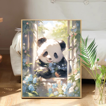 National Treasure Panda 0 Base Diy Digital Oil Painting Children Hand-painted Handmade Oil Color Painted Propylene Fill Decompression Decorative Painting