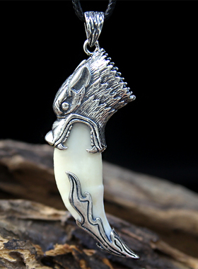 纯银吊坠项链男士情侣挂件配饰