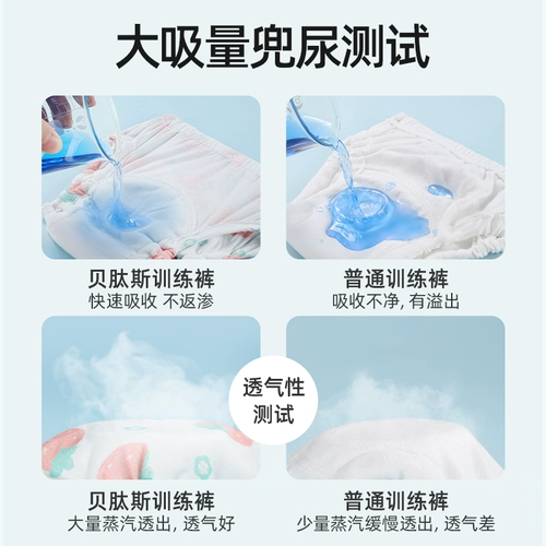 贝肽斯 Летние штаны для тренировок подходит для мужчин и женщин для девочек, детское нижнее белье, можно стирать