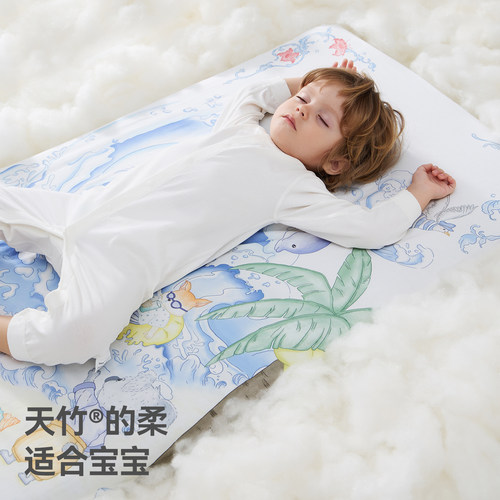 贝肽斯婴儿床床笠幼儿园宝宝床垫套罩a类纱布专用儿童拼接床床单 - 图0