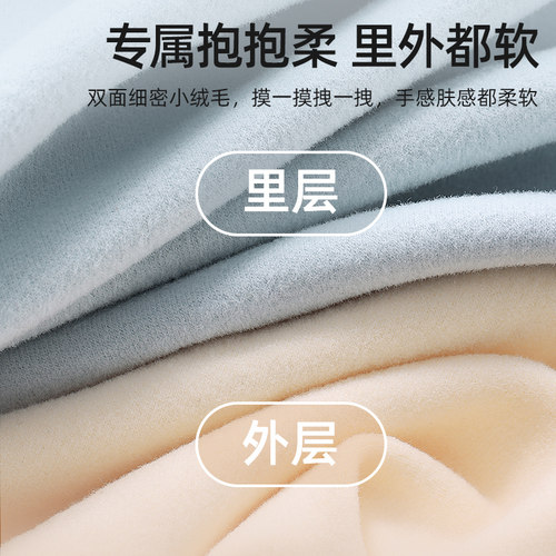 贝肽斯德绒婴儿连体衣秋冬装新生婴幼儿男女宝宝衣服打底保暖睡衣 - 图3