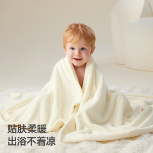 贝肽斯婴儿加绒浴巾洗澡巾