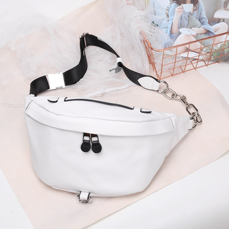 胸包2020新款真皮女潮ins斜挎包 田野老牛女士包袋