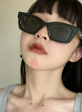 猫眼小方框墨镜女高级感防紫外线