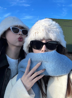 雪地墨镜女防紫外线高级感猫眼