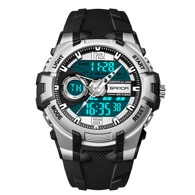 户外男士特种兵初高中学生潮流闹钟 三达手表国产腕表