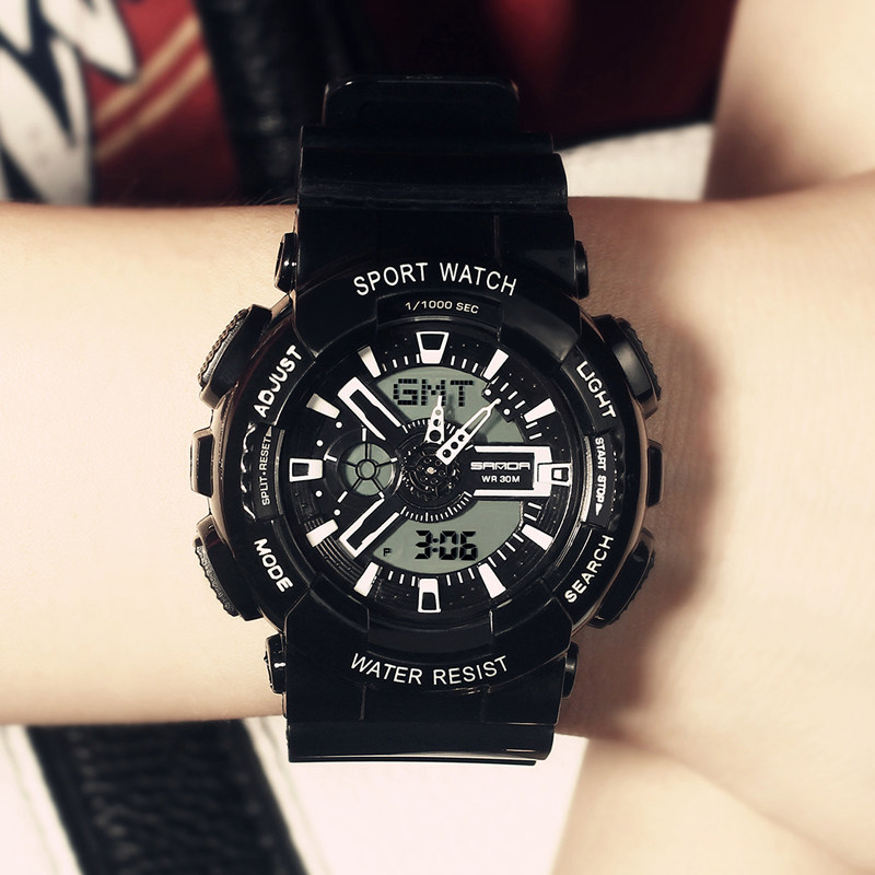 亲爱热爱韩商言李现杨紫同款电子表 三达手表国产腕表