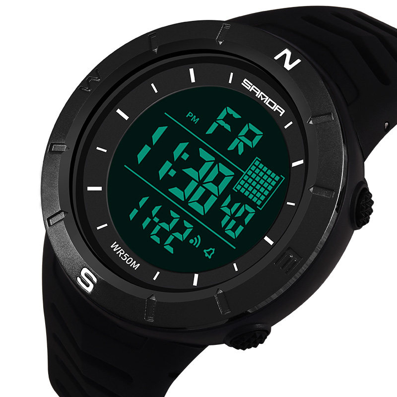 男士多功能初高中学生男孩电子表 三达手表国产腕表