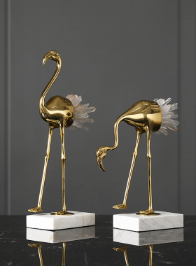 轻奢黄铜艺术风桌面装饰家居摆设