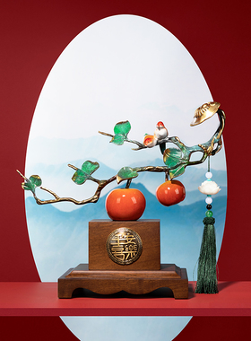 玄关装饰客厅酒柜博古架工艺品