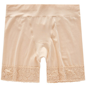 芬汀安全裤防走光女夏季加肥加大码胖mm莫代尔蕾丝保险打底短内裤