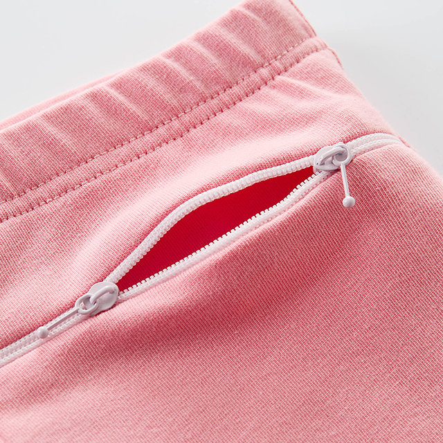 Pure cotton corner double zipper large pocket anti-theft trousers