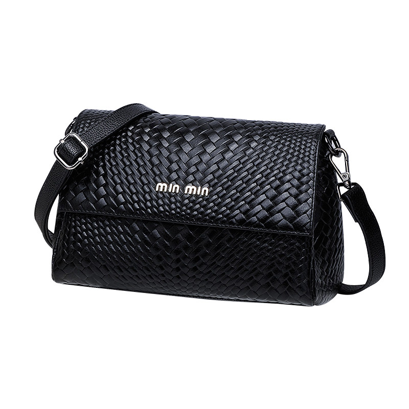 黑色真皮2021新款潮时尚百搭小包包 七黛蒂兰雅女士包袋