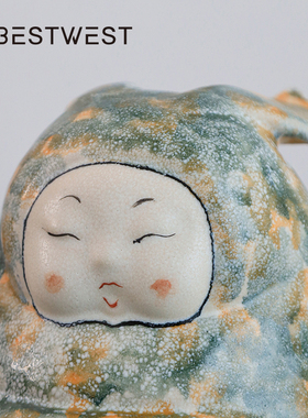 景德镇手工陶瓷摆件客厅玄关装饰书架摆设高级感小众礼物送女生